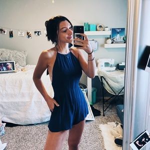 Navy romper